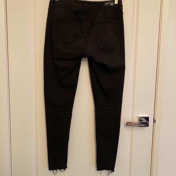 ZARA Size 38 Black Jeans With Metallic - Picture 6 of 9